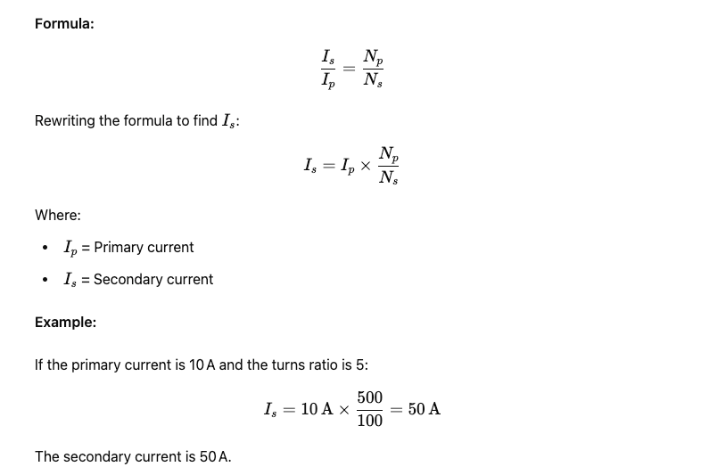 Current Calculation and Formula from American Transformer Solutions for Industrial Transformers